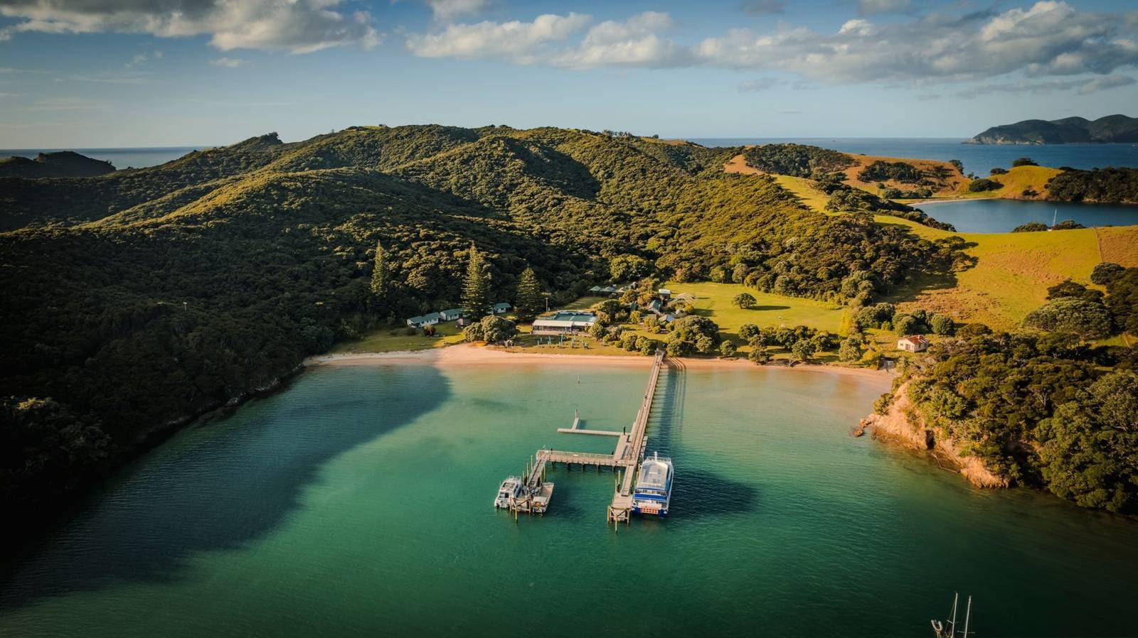 Bay of Islands Northland New Zealand coastline, the region where Northland businesses are measured in the NZ AI-Findability Index